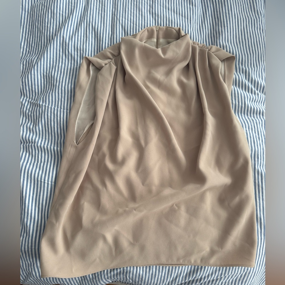Camel color Zara top
